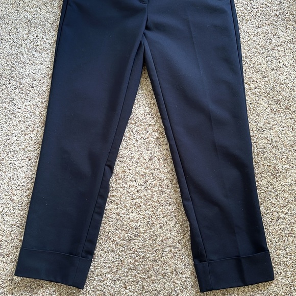 Zara Black Tapered Cuffed Pants Size Small - Picture 4 of 8